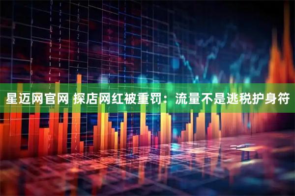 星迈网官网 探店网红被重罚：流量不是逃税护身符